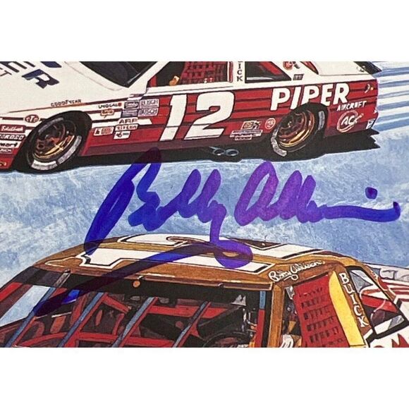 Bobby Allison Signed NASCAR Postcard Racing 8.5" X 5.5" - Picture 2 of 3